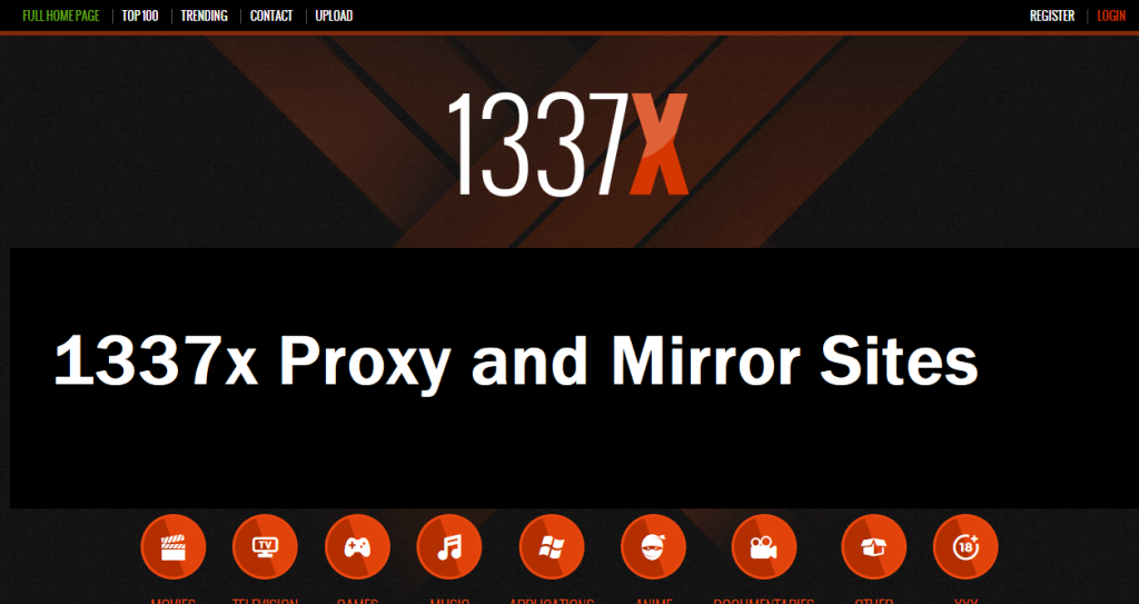 1337x proxy and mirror sites